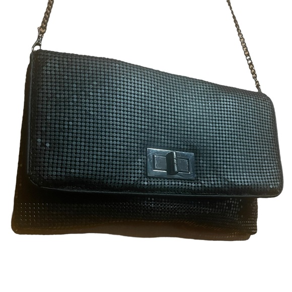 BCBGMaxAzria Black Aluminum Kisslock Crossbody/Clutch - Picture 4 of 12